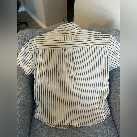 NWT Free People Christopher Linen Button Up - Picture 9 of 10